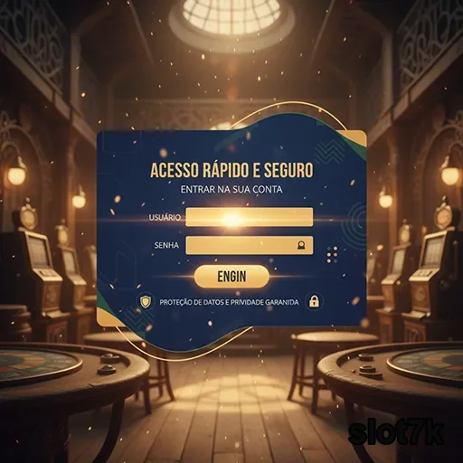 Ilustração de Explore o aplicativo cassino slot7k com segurança e agilidade